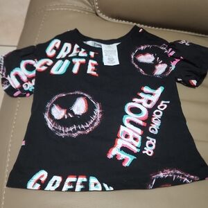 Disney Black and Red Creepy Cute Kids T-Shirt